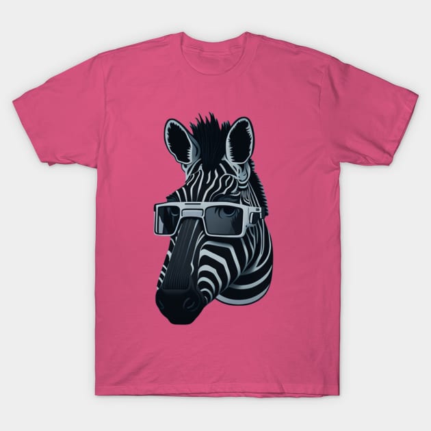 Funny Zebra T-Shirt by Basunat